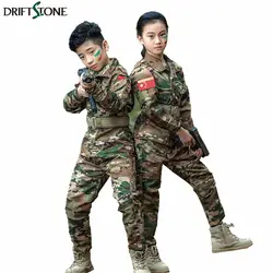 Детская Военная Тактическая армейская форма для девочек и мальчиков, комплекты одежды для охоты, Детская камуфляжная форма для страйкбола