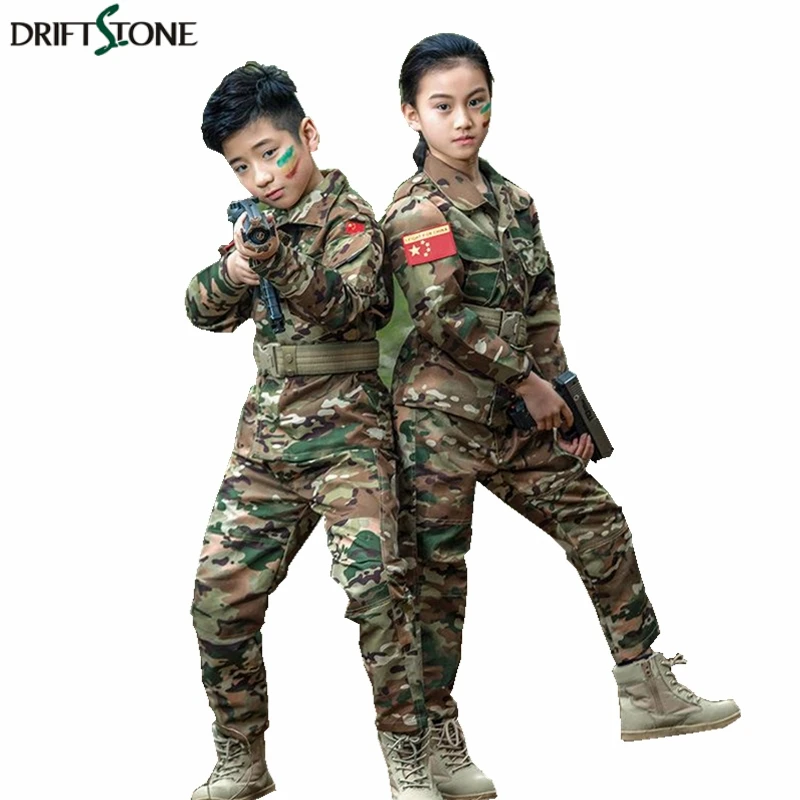 Child Boys Girls Kids Military Outdoor Shoes Army SWAT Tactical Combat Boots Goo