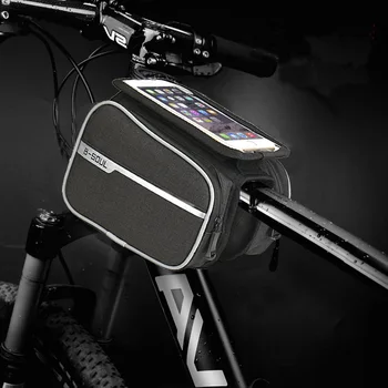 

Bicycle Bag Waterproof Bike Bag Front Tube Phone Bags Large Capacity Touch screen Phone Bag 4.7-6.2 inch Bicycle Accessories