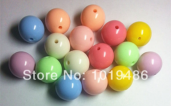 New Spring Pastel Colors Solid Round Gumball Beads 6mm 8mm 10mm