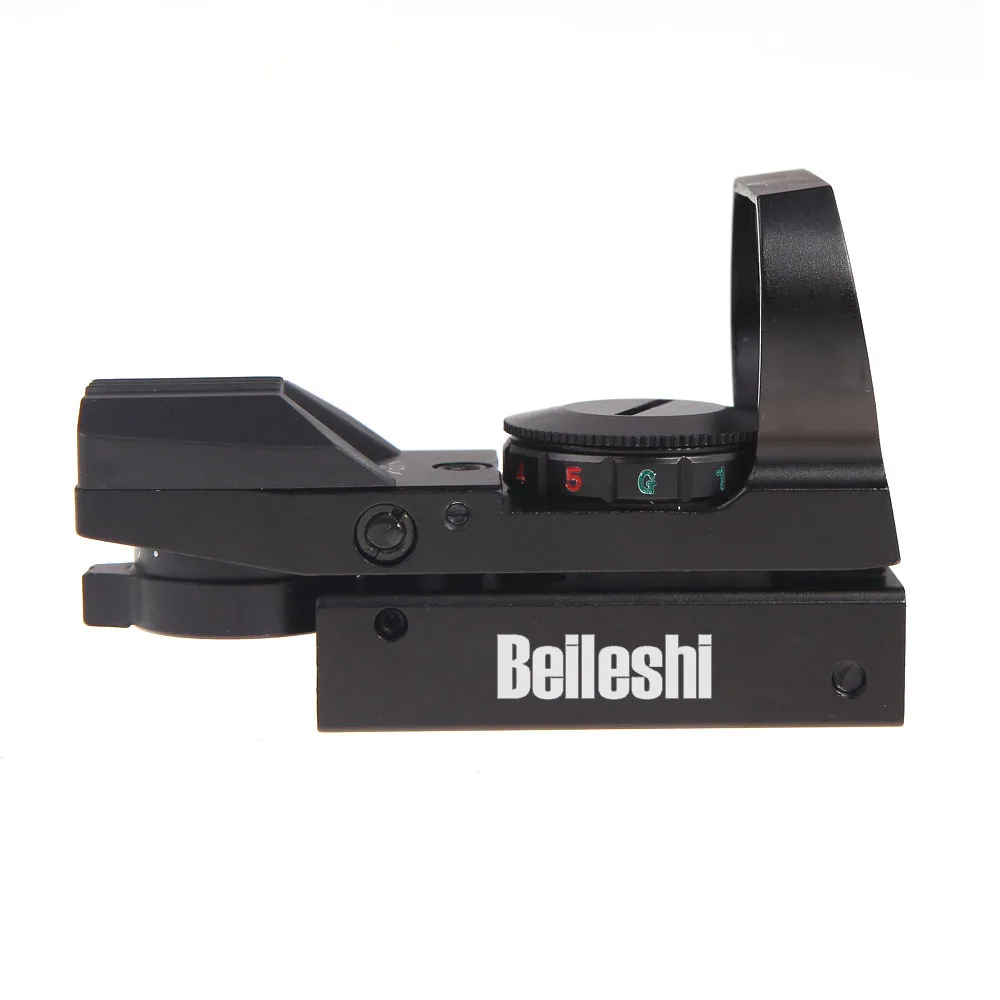 

Holographic 4 Reticle Electro Red/Green Dot Scope Tactical 33*22mm Reflex Sight Scope Mount Hunting Combat Military