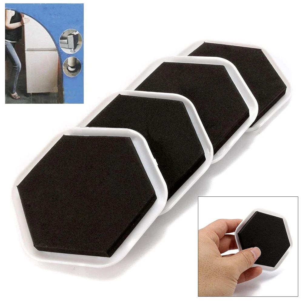 

4pcs/set Heavy Duty Furniture Moving Sliders Table Moving Pads Floor Protectors House Moving Helper Easy Moving Accessories