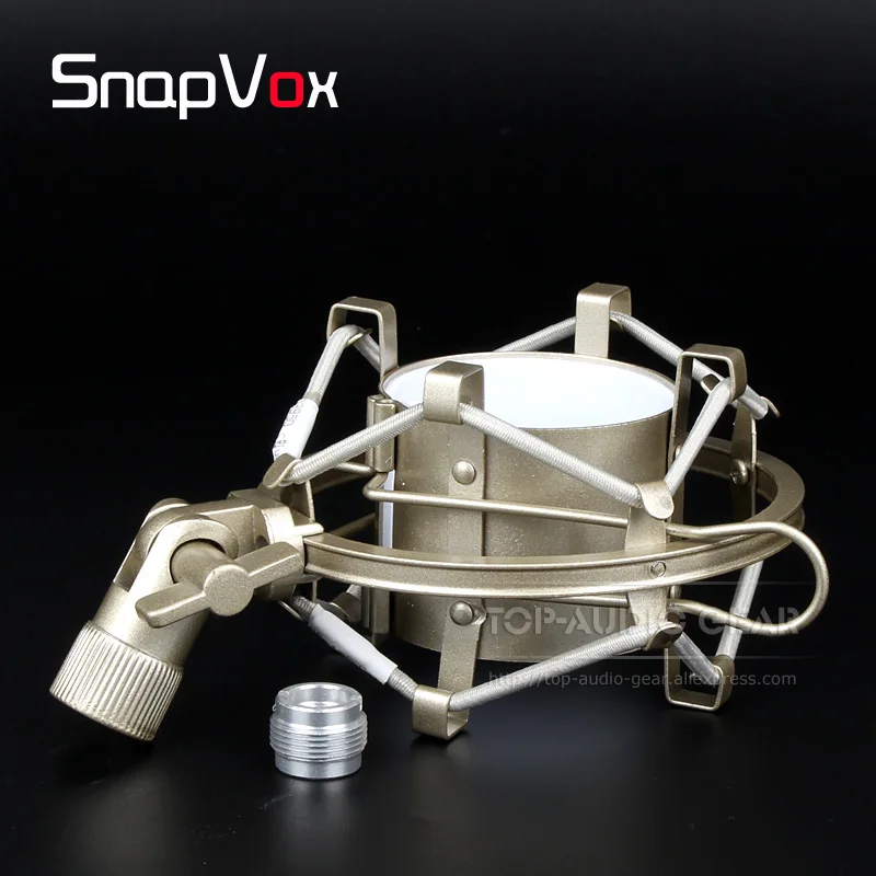 

Champagne Spider Clip Shockproof Suspension Shockmount Clamp For Behringer C3 C 3 C-3 Microphone Shock Mount Mic Stand Holder