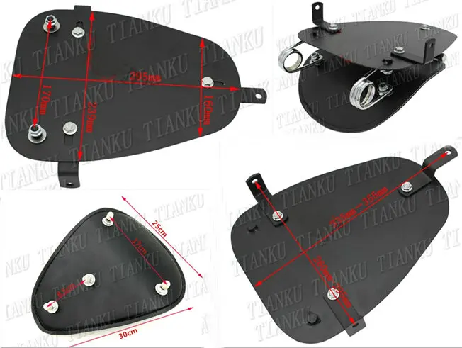 Кожаное сиденье для мотоцикла весеннее + Монтажный кронштейн Yamaha VStar 400 650 1100 1300