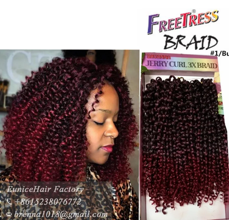 Synthetic Braiding Hair Deep Wave Twist Crochet Braids Freetress