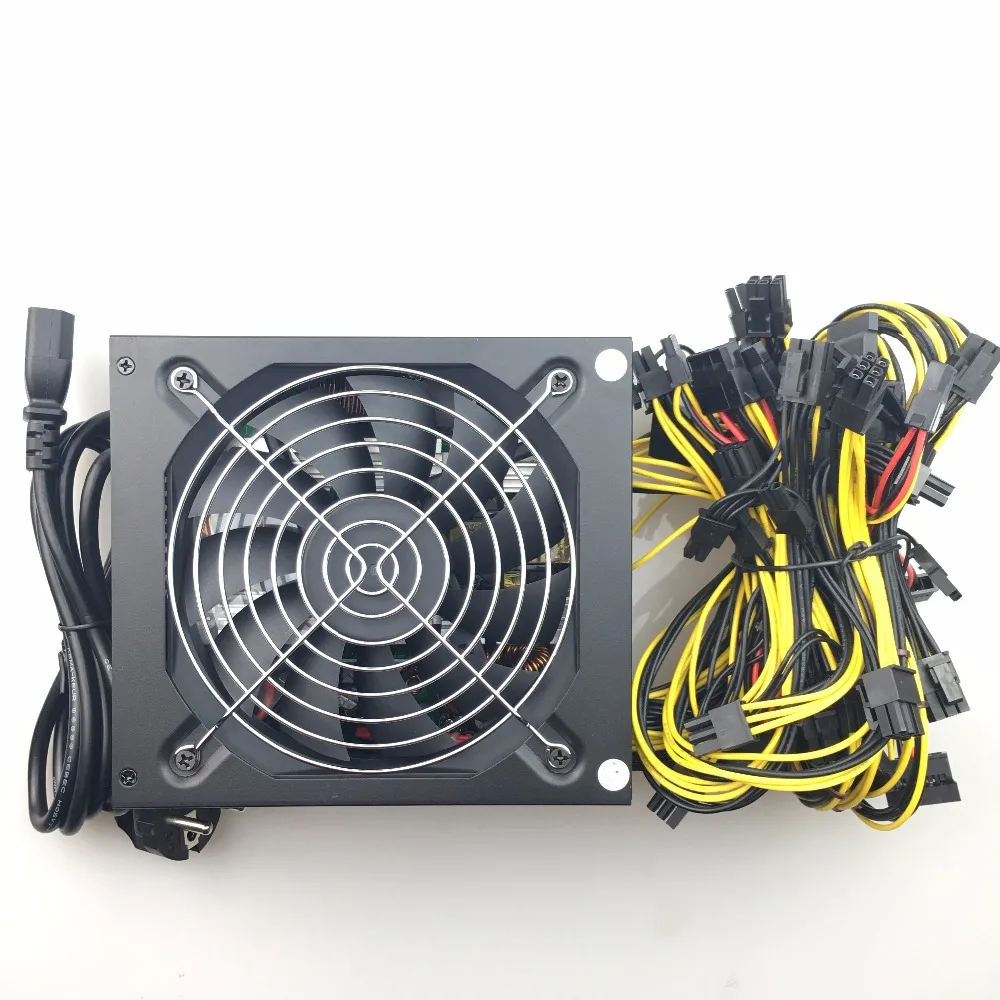 Блок питания для майнинга antminer pico psu asic Биткоин Майнер rx 470 580 570 rx480 atx btc 1600 Вт