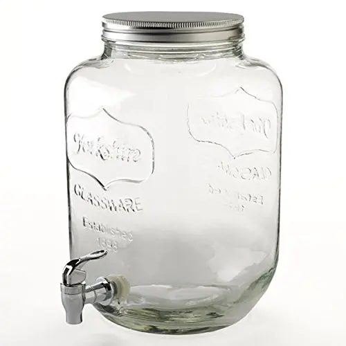 2 галлона Mason Jar напиток питьевой сок Diapenser USD55.00/PC