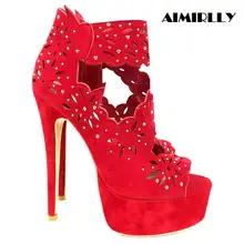 2019 Fashion Women Shoes Ladies Open Toe High Heel Platform Sandals Cut-out Flower Pattern Red Spring Summer Wedding Party Shoes цена 2019 Fashion Women Shoes Ladies Open Toe High Heel Platform Sandals Cut-out Flower Pattern Red Spring Summer Wedding Party Shoes цены онлайн