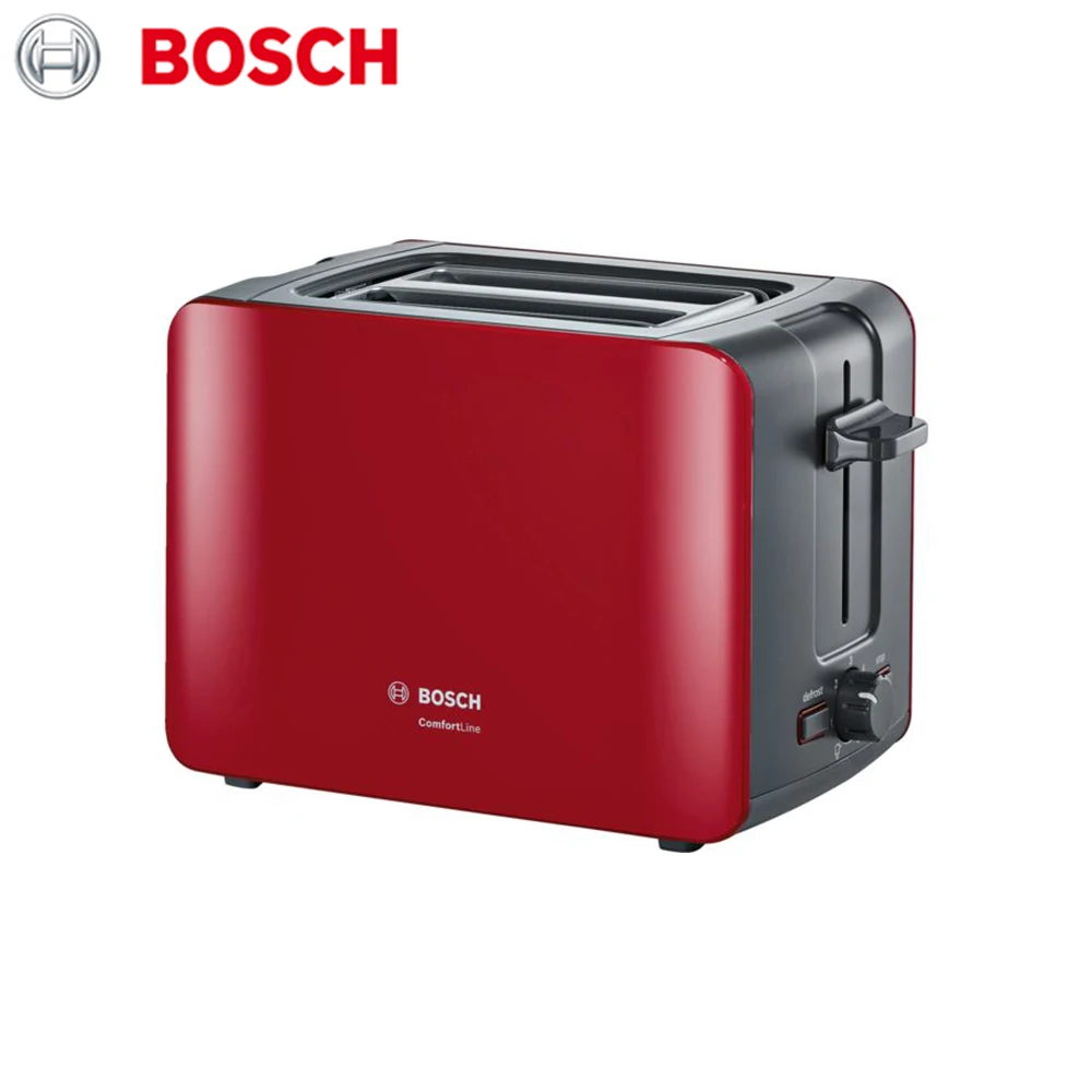 Серия ComfortLine Компактный тостер Материал: пластик Цвет: красный Bosch TAT6A114