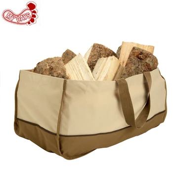 

kakhi 600D Extra Big Log Carrier Tote Durable Firewood Holder Fireplace Wood Stove Accessories Storage Bag