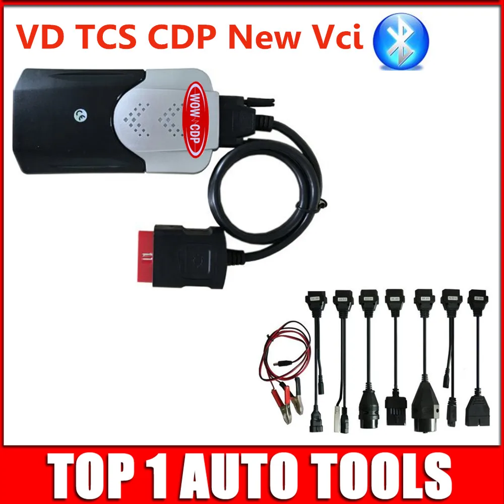 Тип, новая форма, гей интерфейс, vci VD TCS CDP Pro Plus, bluetooth+ 8 шт., автомобильные кабели для мультибрендовых автомобилей, грузовиков, DHL