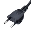 LBSC EU Power Cable For TV Printers Cameras PS4 PS3 EU 2-prong to Figure 8 C7 Right Angled EU Euro AC Power 1-5M ► Photo 3/6