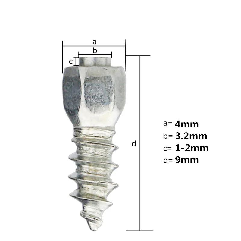100 шт./компл. 9 мм винт в шинах колесные шпильки шины цепи снега Стад для автомобиля/грузовика ATV