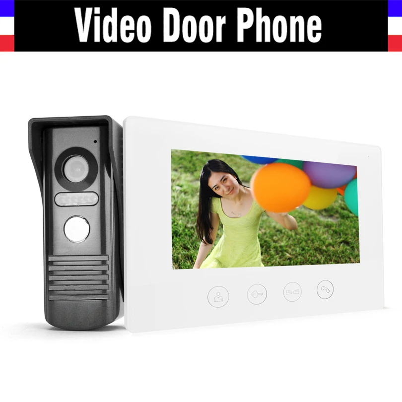 

7" Touch Video Intercom Door Phone Doorbell System Video Camera Intercoms Entry Access Control Home Security Kits Door bell