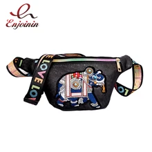 Модные женские сумки на плечо с вышивкой и заклепками в виде слона; сумки для ног; сумки для женщин; повседневные сумки с клапаном; цвет черный, белый