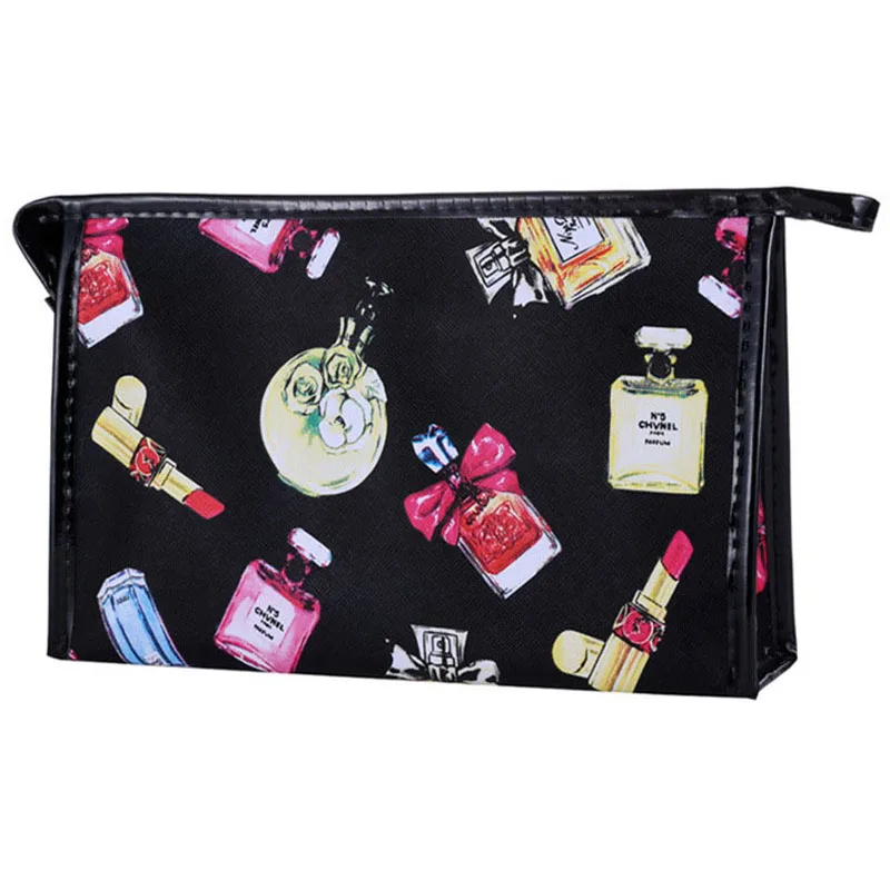 

2018 new fashion simple lipstick perfume ladies cosmetic bag fashion cross-section square travel storage bag wholesale s065