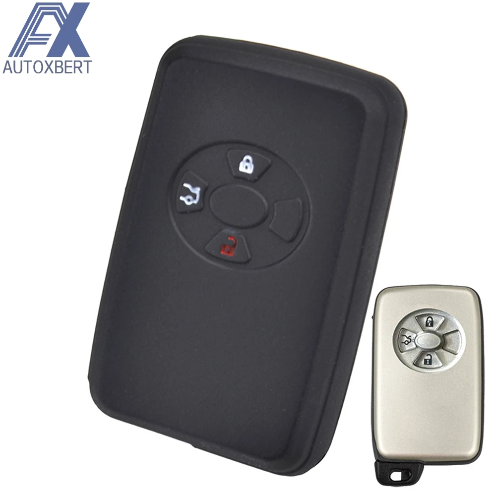 

AX Silicone Remote Key Case Fob Shell Cover For Toyota Avalon Auris Camry Corolla Yaris Vios Rav4 Urban Cruiser Vitz Ractis IST