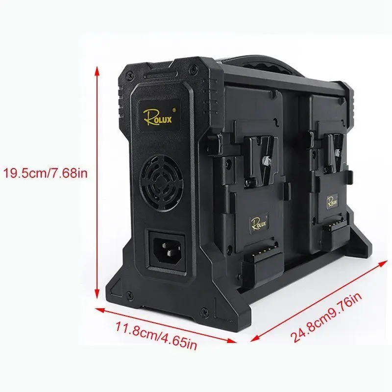Rolux RL 4KS 4 канальный для sony V mount зарядное устройство + шт 130S литий ионный