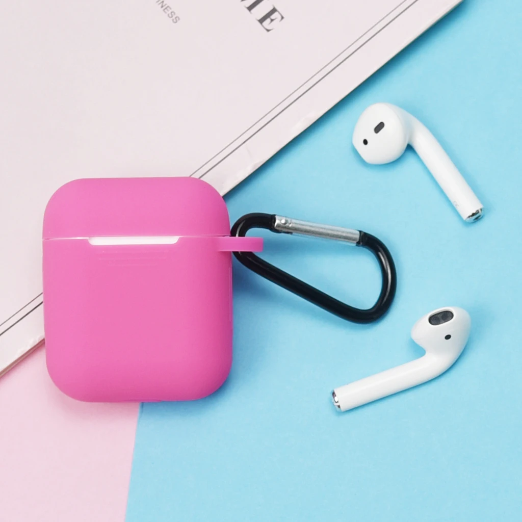 Мягкий силиконовый чехол для Apple Airpods, чехол для зарядки, защитный чехол для Airpod Air pods Prtotector, разноцветный чехол - Цвет: 8