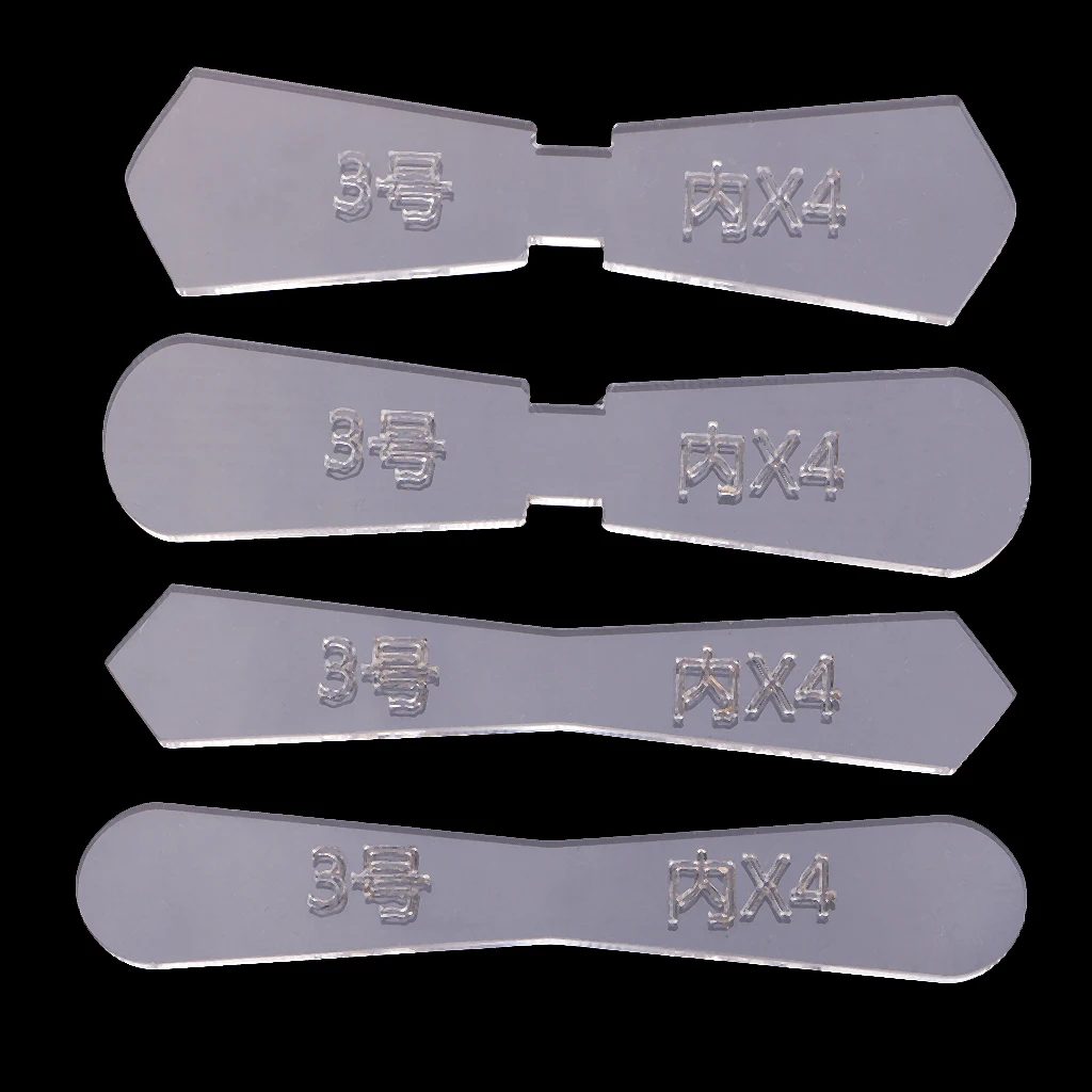 DIY Leather Craft Acrylic Pattern Stencil Template for Zipper Pulls Sliders