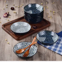 1 предмет Керамика блюдо тарелка 16 см Глубокий пластина толщиной в японском стиле, Посуда высокое качество сделано в Японии