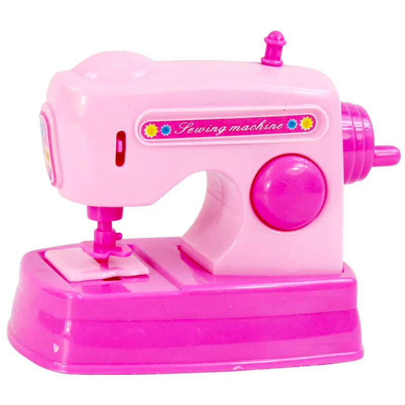 Sewing Machine 1 шт. Kawaii ролевые игры мини-Моделирование Кухонные Игрушки светильник и звук Розовый бытовая техника игрушка для детей Дети Девочка - Цвет: Sewing Machine