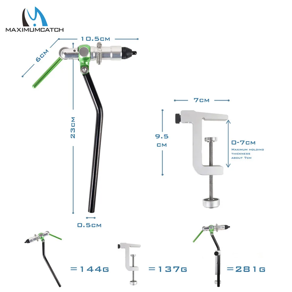 maxcatch rotary fly tying vise