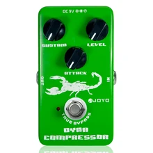 Compresor dinámico Pedal de efectos de guitarra reducir la dinámica redundante asegurar equilibrado verdadero bypass Joyo JF-10