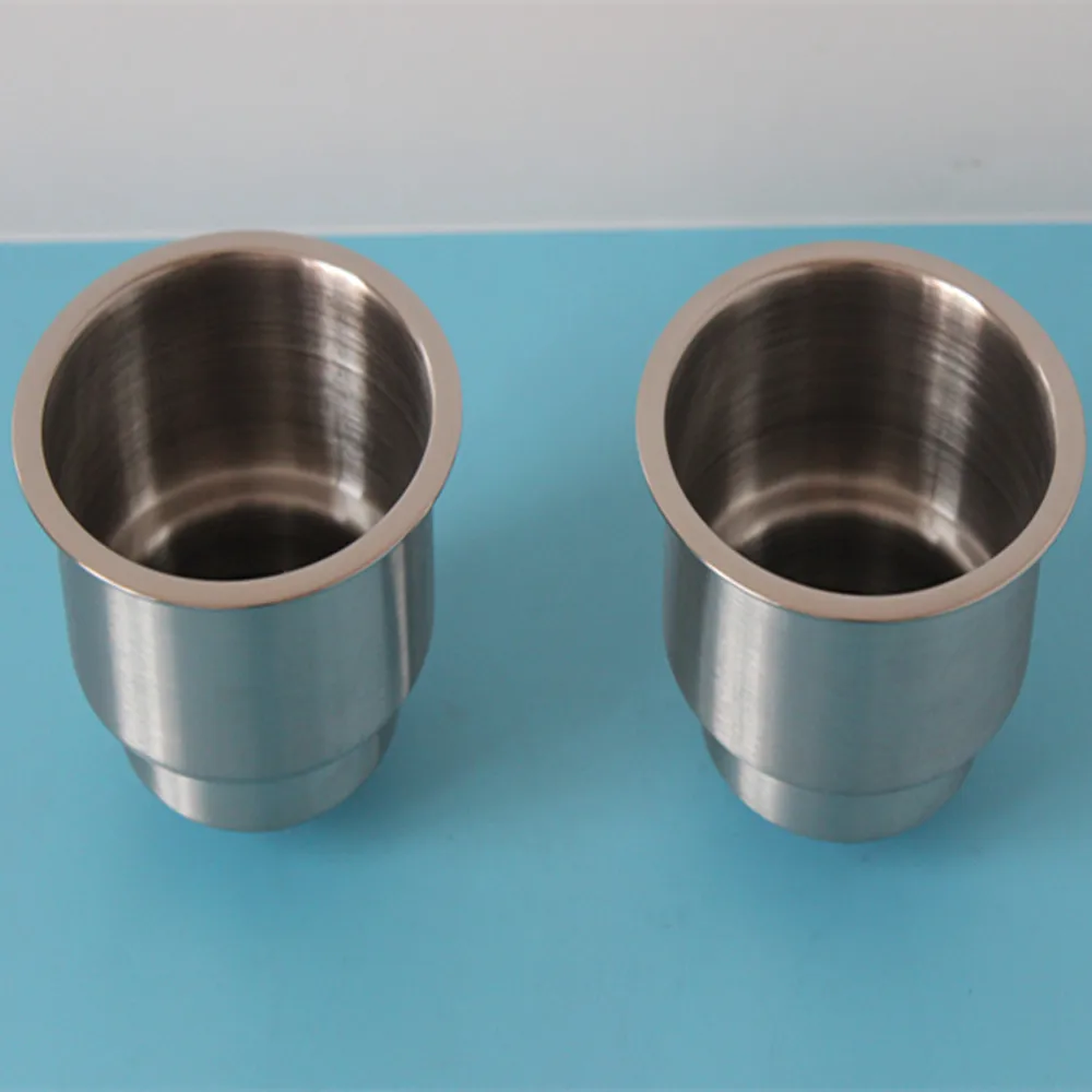 A Pair Cup Holder Stainless Steel Mount Cup Drink Holder For Boat Car