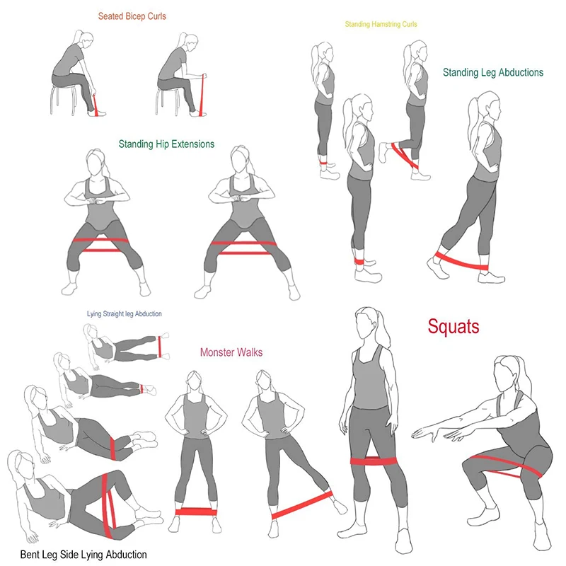 Tension Exercise Resistance Band Yoga Belts Ring Accessory Sport Training Workout Elastic Band Pilates Fitness Magic Circle (1)