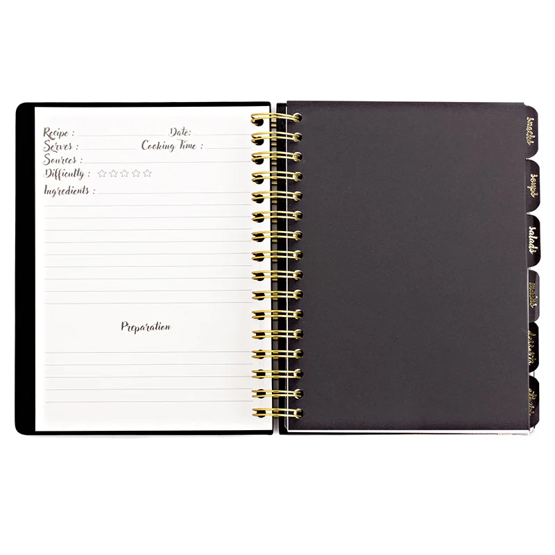 Flexy Cover Recipes& Notes Journal Wire-O Lined записная книжка для приготовления пищи