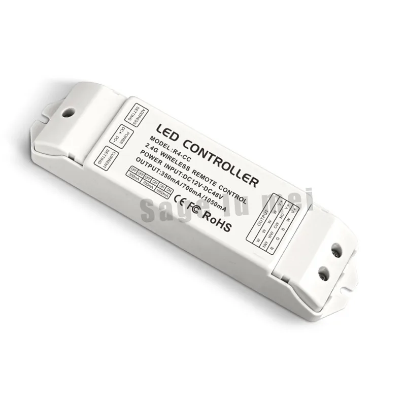 

Ltech R4-CC Zone constant current receiver DMX512 decoder led Receiving controller DMX signal driver 2.4G wireless led dimmer