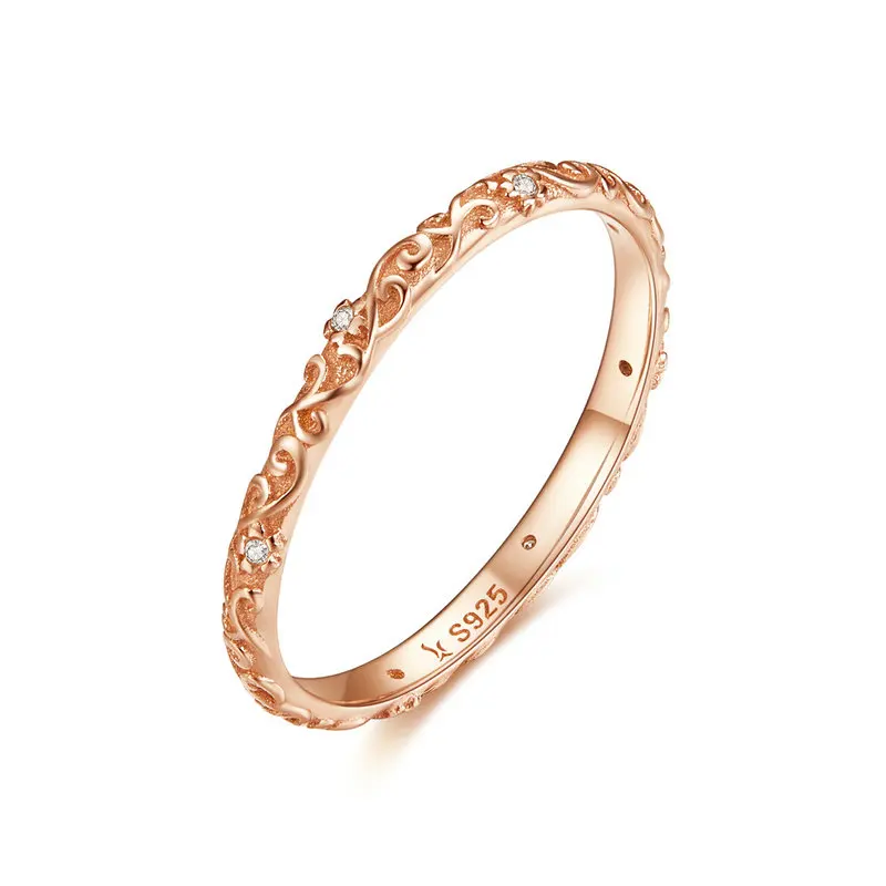 Винтажный узор Ретро 925 пробы Серебряное кольцо для женщин и мужчин высокое качество бижутерия GXR513 - Цвет основного камня: SCR514