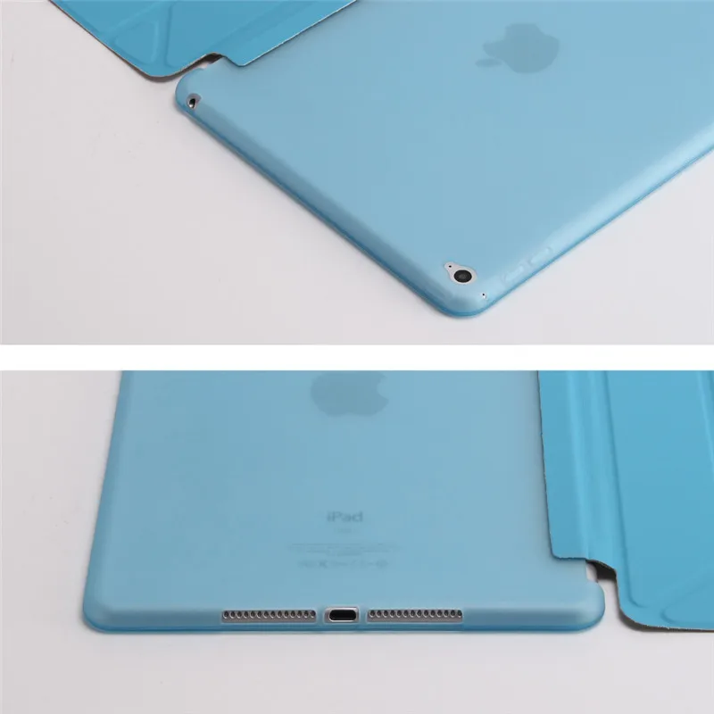Для Ipad Air 2/iPad Air 1 смарт-чехол для Ipad 5 фигур Стенд Ультра тонкий из искусственной кожи(полиуретан) и мягкого силикона для iPad 5/6 Авто Режим сна/Пробуждение