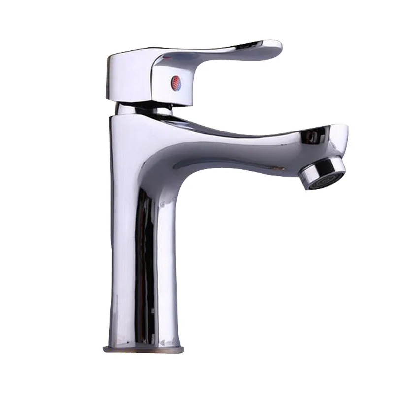 Bathroom basin faucets ingle hole basin hot and cold faucet kitchen valve wash basin tap Copper
