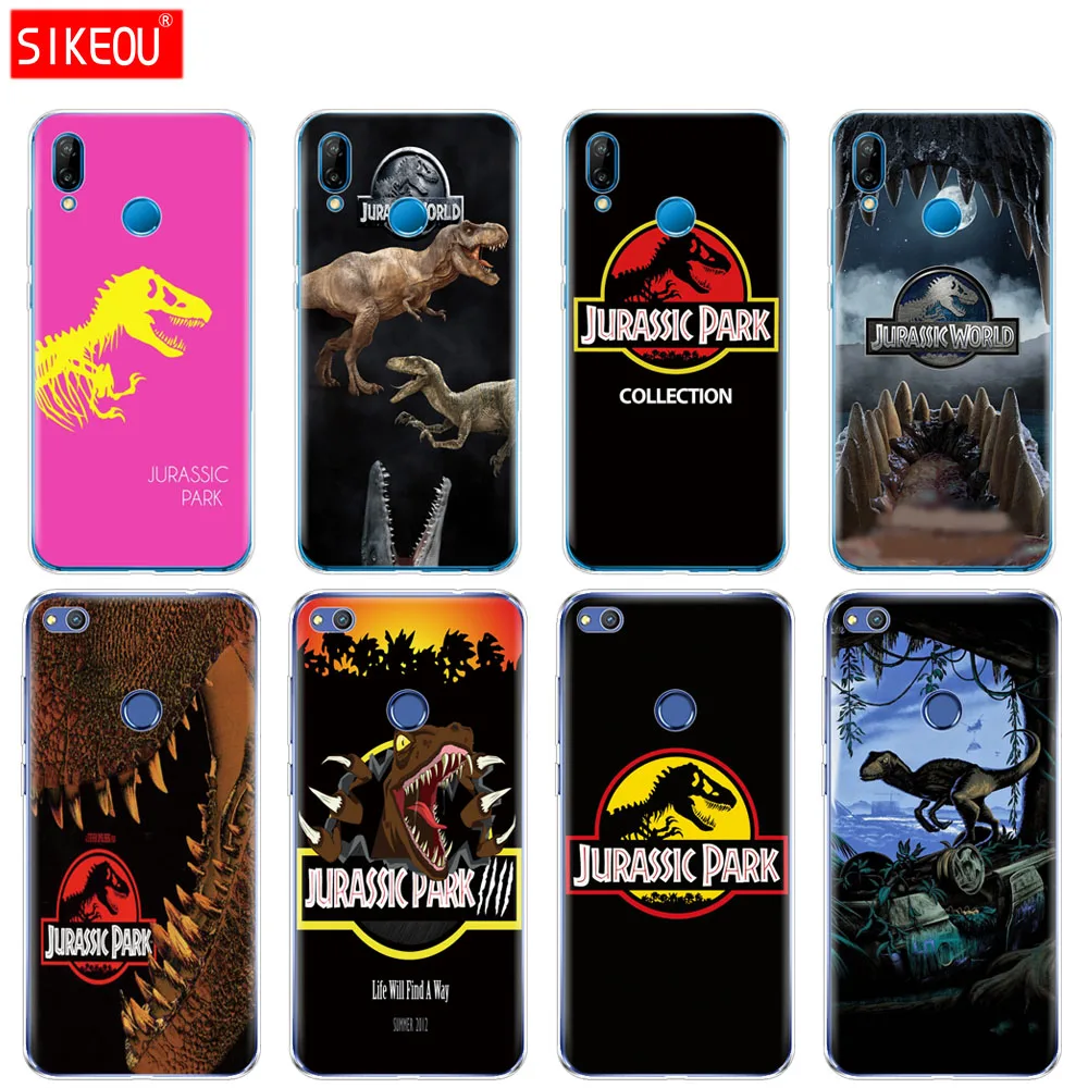 

Silicone Cover Phone Case For Huawei P20 P7 P8 P9 P10 Lite Plus Pro 2017 P Smart 2018 Jurassic Park Dinosaur