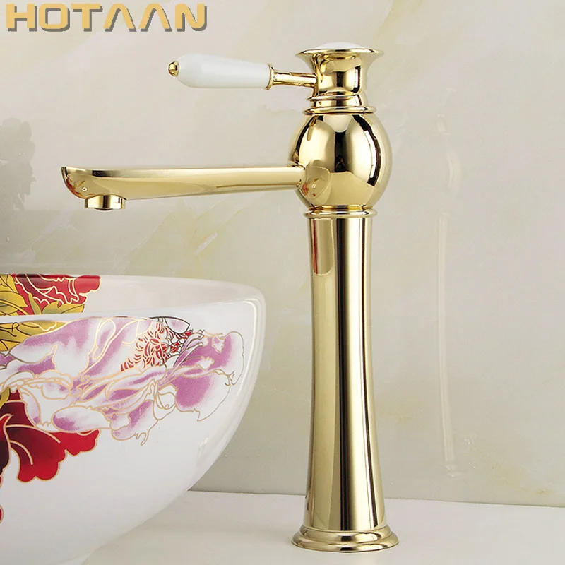Free Shipping New arrival Bathroom gold Basin Faucet Gold finish Brass Mixer Tap with ceramic torneiras para banheiro YT-5057 Free Shipping New arrival Bathroom gold Basin Faucet Gold finish Brass Mixer Tap with ceramic torneiras para banheiro YT-5057