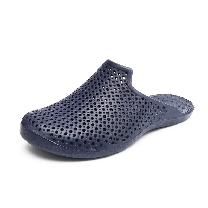 

New Summer Sandals Men Casual Shoes Mules Clogs Breathable Beach Slippers Male Water Hollow Jelly Chaussure Homme Big Size 39-47