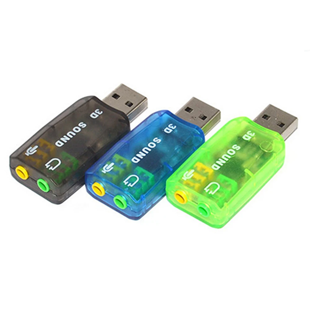 

5.1 Channels USB to 3.5mm Jack Audio Adapter Converter PC 3D External Sound Card Wholesale Drop shipping
