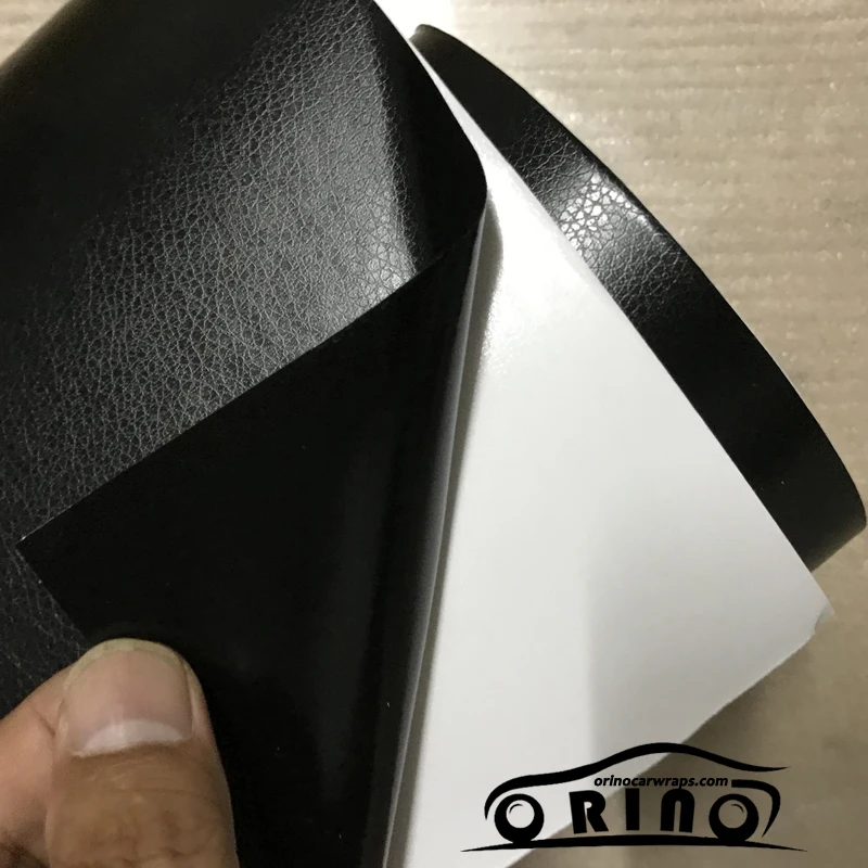 black leather vinyl film sticker-4