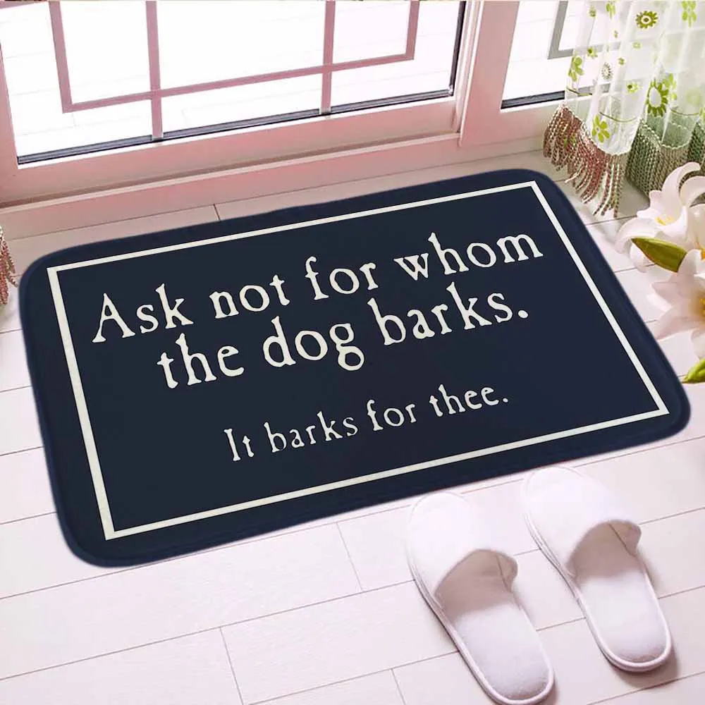 Us 13 37 Beware Dog Bark Doormat Digital Print Traditianal Floor Kitchen Mat Carpet Soft Bathroom Indor Mats Good Gift For Home Decor In Mat From