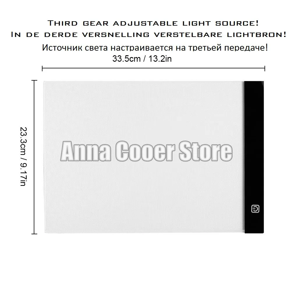 

Digital Tablet 13.15x9.13inch A4 LED Artist Thin Art Stencil Drawing Board Light Box Tracing Table Pad Diamond Painting Tools