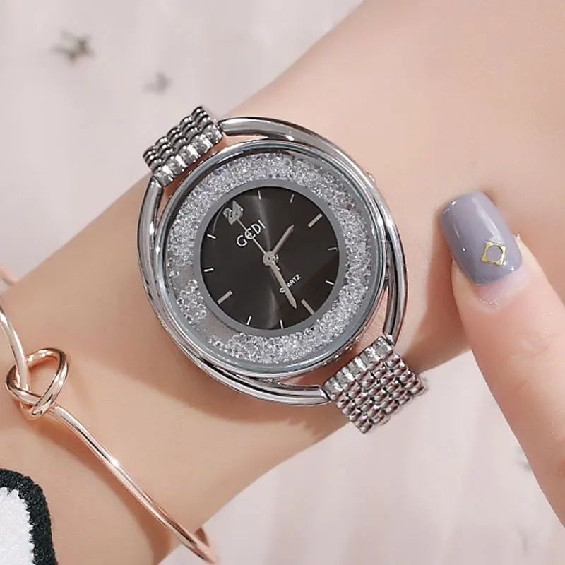 

Luxury Shiny Diamond Watch Women Watches Rose Gold Women's Watches Ladies Watch Clock saat reloj mujer bayan kol saati 2018