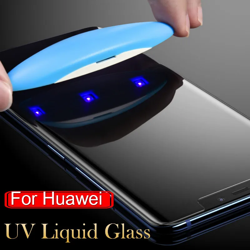 

5D UV Nano Liquid Tempered Glass Screen Protector for Huawei Mate20 P20 P30 Pro Lite Glass for Huawei P20 Full Glue Cover Film