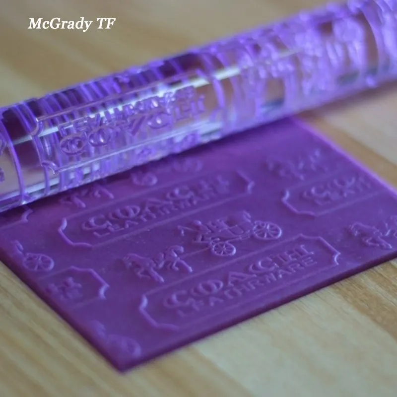 Cake Tools Fondant Embossed Rolling Pin For Cupcake Design Color