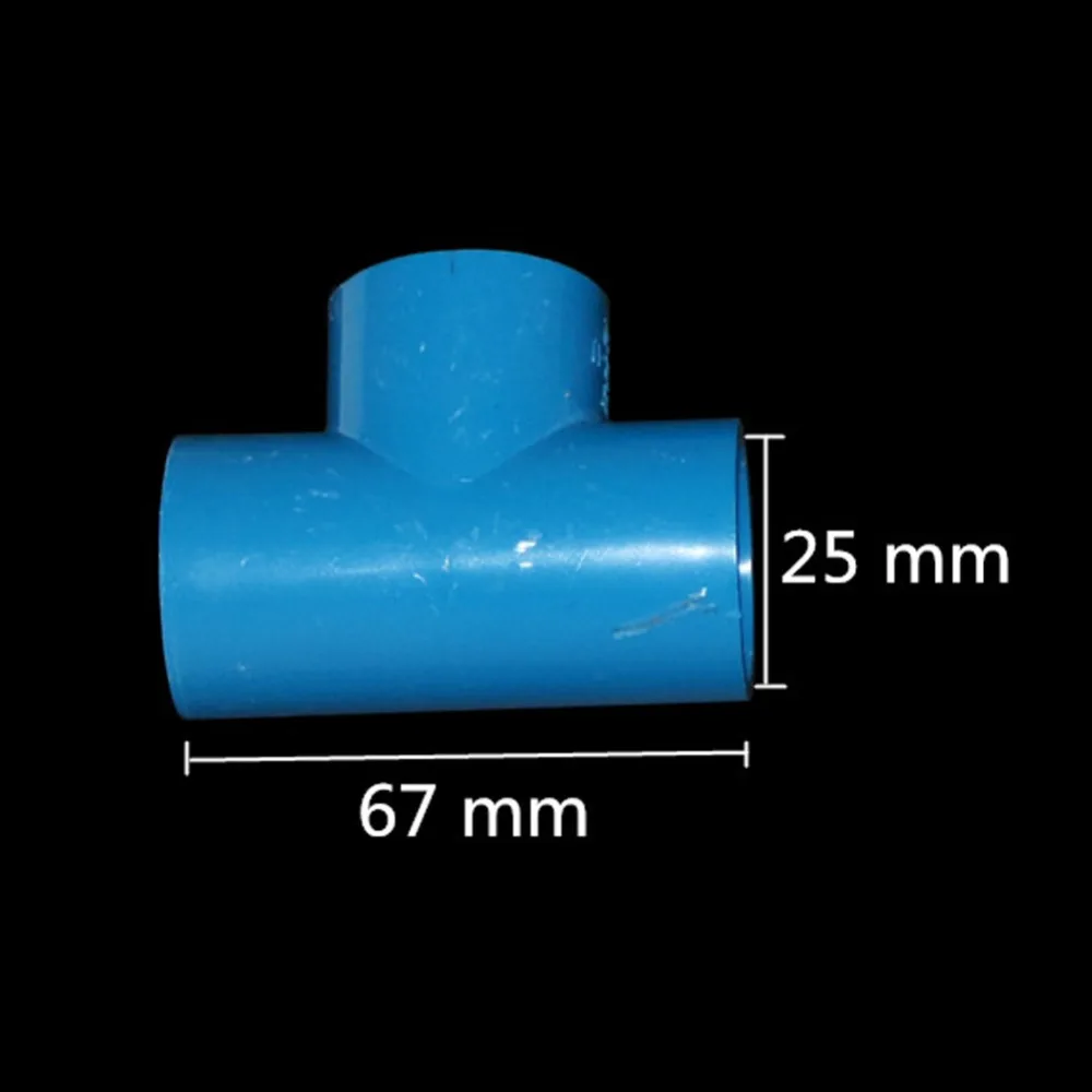 Тройник из ПВХ быстрые разъемы внутренний 32 мм, 25 мм, 20 мм Трубное соединение аквариума адаптер садовое орошение водяное Трубное соединение 3 шт