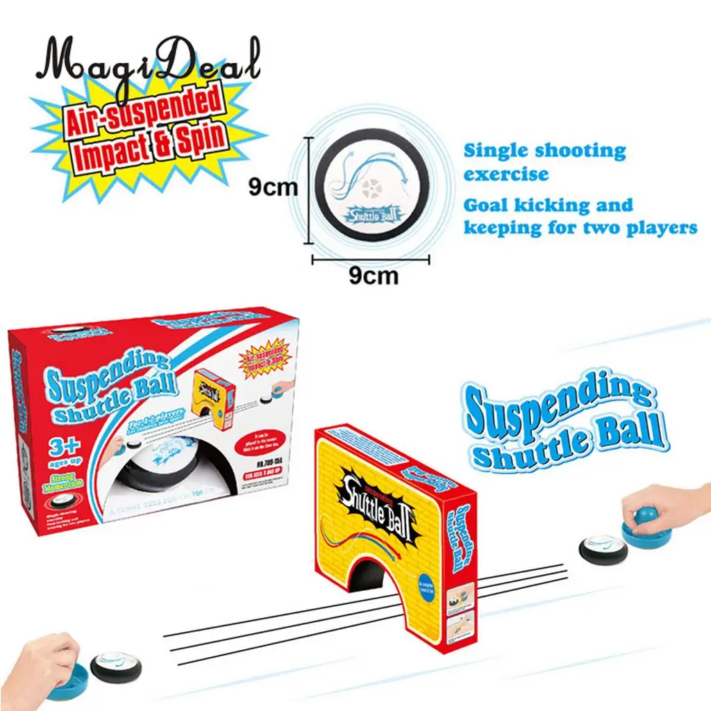 MagiDeal дети мальчик девочка мини 9 см воздушный хоккей Hover мяч мини футбольный диск мяч футбол спортивная игра игрушка родитель-ребенок Взаимодействие игрушка
