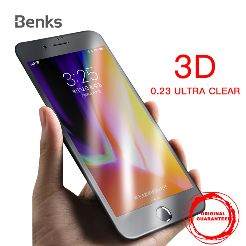 Benks 3D Изогнутые 0.4 мм защитное стекло на телефон защитная пленка для iPhone 7 / Plus