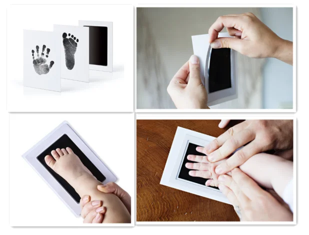 

2019 Smart inkless touch Newborn Baby Handprint Footprint oil Pad painting Ink Pad Photo Anti-virus infection Wonderful Keepsake