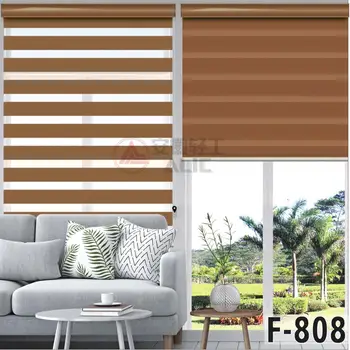 

FREE SHIPPING Popular zebra blinds double layer roller blinds for kitchen living room office